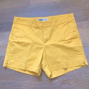 Women’s Old Navy Shorts. Size 12  Goldenrod Color